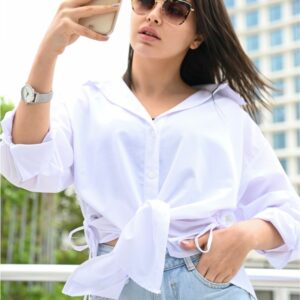 Camasa dama Casual Bette Alb - imagine 2