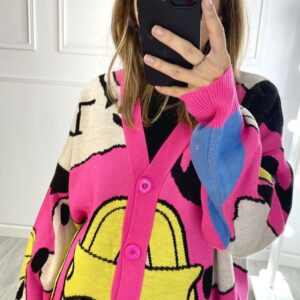 Cardigan dama Ducky roz - imagine 1