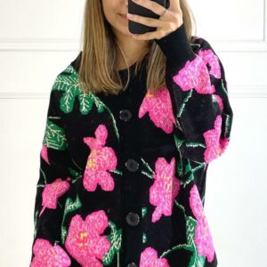 Cardigan dama Lilly negru - imagine 1