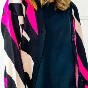 Cardigan dama Wave fucsia - imagine 1