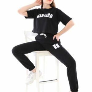 Compleu dama Harvard Negru - imagine 1