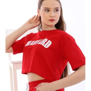 Compleu dama Harvard Rosu - imagine 2
