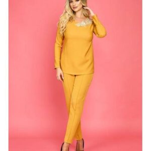 Compleu dama Yanika mustar - imagine 2