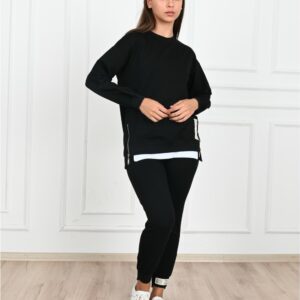 Compleu dama sport People Negru - imagine 3