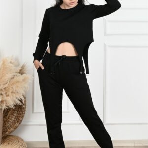 Compleu dama sport Portia Negru - imagine 5