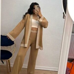 Compleu dama tricot ZGR maro - imagine 1