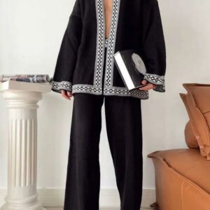 Compleu dama tricot ZGR negru - imagine 1