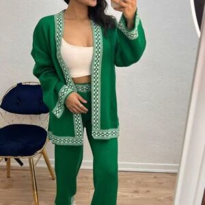 Compleu dama tricot ZGR verde - imagine 1