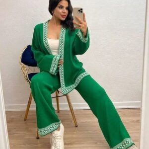 Compleu dama tricot ZGR verde - imagine 2
