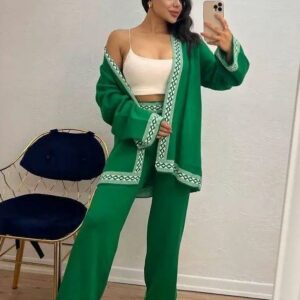 Compleu dama tricot ZGR verde - imagine 3