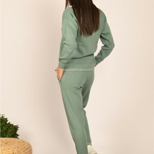 Compleu dama tricotat Noody vernil - imagine 3