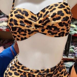 Costum de baie Animal Print Golden Matte - imagine 1