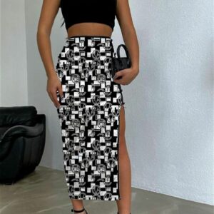 Fusta dama Heidy Negru Mat - imagine 1