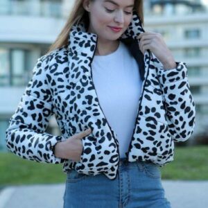 Geaca dama scurta Sophia alb - imagine 4