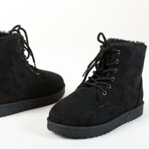Ghete dama imblanite Doja negru - imagine 2