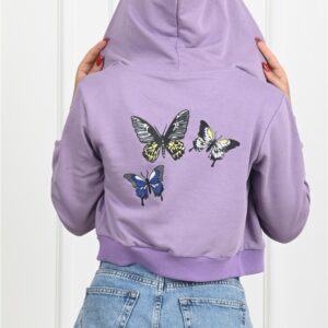 Hanorac Sport dama Butterfly Lila - imagine 3