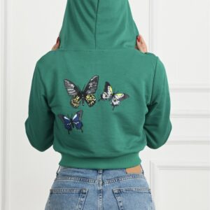 Hanorac Sport dama Butterfly Verde - imagine 3