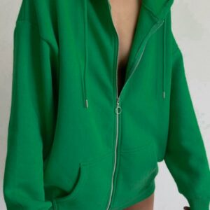 Hanorac dama Yippi verde - imagine 2