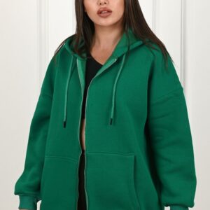 Hanorac dama Yippi verde - imagine 1