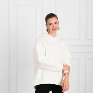 Hanorac dama sport Marisa alb - imagine 2