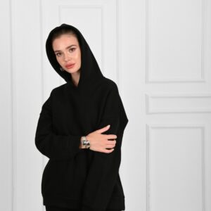 Hanorac dama sport Marisa negru - imagine 3