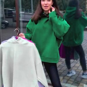 Hanorac dama sport Marisa verde - imagine 1
