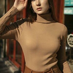 Maleta dama tricot Jullia bej - imagine 1