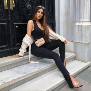 Pantaloni dama Zaria Negru - imagine 1