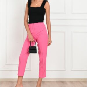 Pantaloni casual dama Donna fucsia - imagine 3