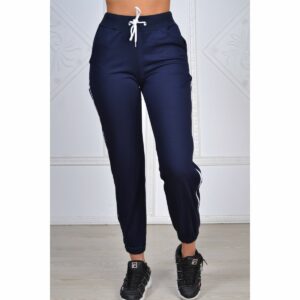 Pantaloni casual dama ZipMeUp bleumarin - imagine 3