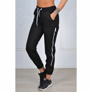 Pantaloni casual dama ZipMeUp negru - imagine 2