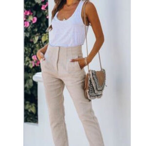 Pantaloni dama office Melinka bej