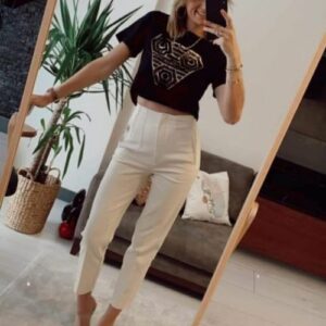 Pantaloni dama office Melinka bej