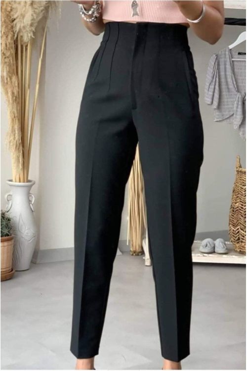 Pantaloni dama office Melinka negru Pantaloni dama office Melinka negru