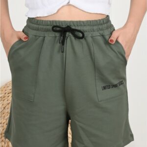 Pantaloni scurti dama LSB Kaki - imagine 2