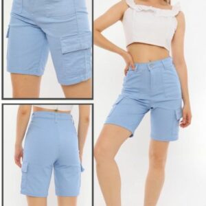Pantaloni scurti dama Anays Bleu - imagine 1
