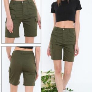 Pantaloni scurti dama Anays Kaki - imagine 1