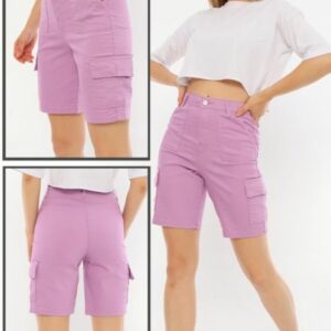 Pantaloni scurti dama Anays Lila - imagine 1