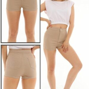 Pantaloni scurti dama Anya Crem - imagine 1