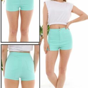 Pantaloni scurti dama Anya Turcoaz - imagine 1
