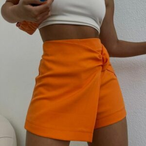 Pantaloni scurti dama Xenia portocaliu - imagine 2