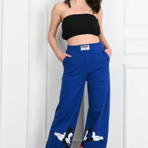 Pantaloni sport dama Mickey albastru - imagine 1