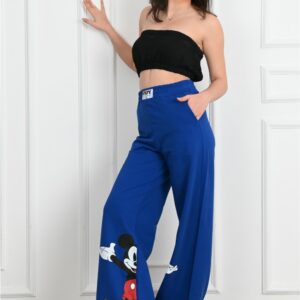 Pantaloni sport dama Mickey albastru - imagine 3