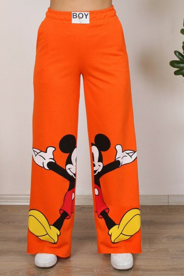 Pantaloni-sport-dama-Mickey-portocaliu.jpg