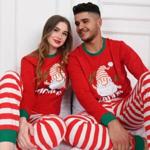 Pijama barbat motive Craciun Familie - imagine 3