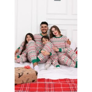 Pijama barbat motive Craciun Festiv - imagine 2