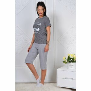 Pijama dama Sleep On Clouds gri - imagine 2