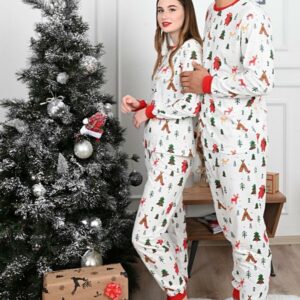 Pijama dama motive Craciun Camp - imagine 2