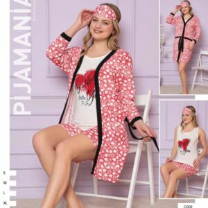 Pijamale dama 4 Piese MyHeart - imagine 1