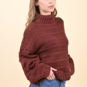 Pulover dama Noisy May Ciocolata - imagine 3
